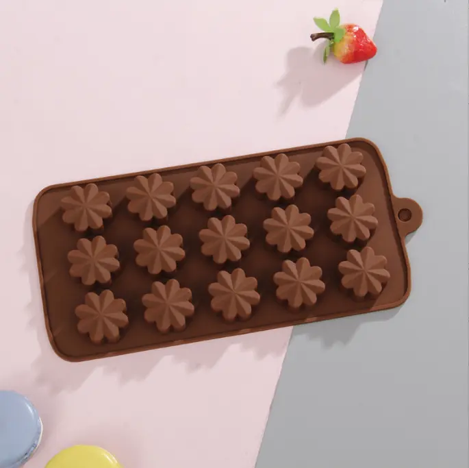 15 pcs flower Chocolate silicone Mould