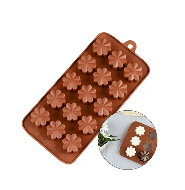 15 pcs flower Chocolate silicone Mould