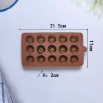 15 pcs swirl Chocolate silicone Mould