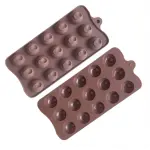 Half sphere with round Chocolate silicone Mould