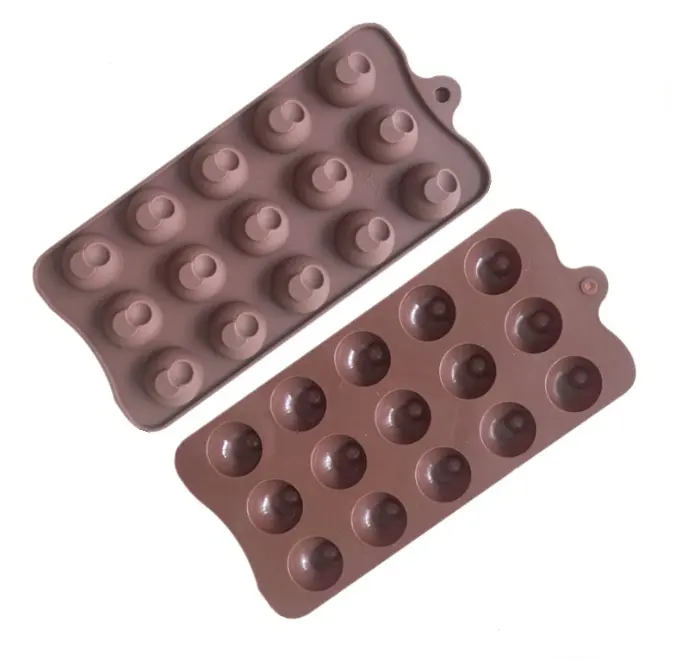 Half sphere with round Chocolate silicone Mould
