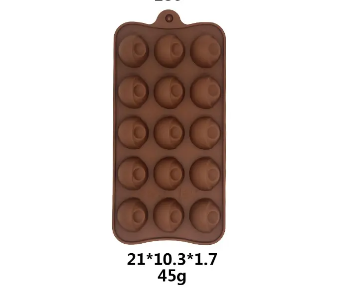 Half sphere with round Chocolate silicone Mould