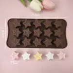 15 cavity star Chocolate silicone Mould