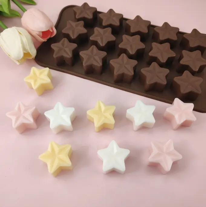 15 cavity star Chocolate silicone Mould