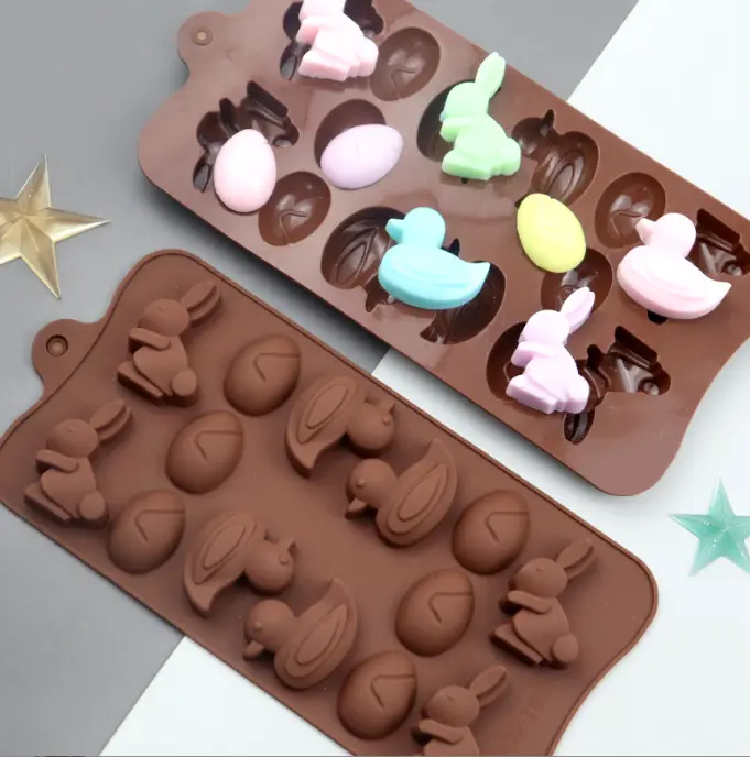 Rabbit duck egg Chocolate silicone Mould