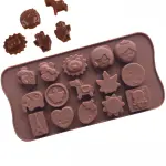 15 Lion Elephant sun girl theme Chocolate silicone Mould