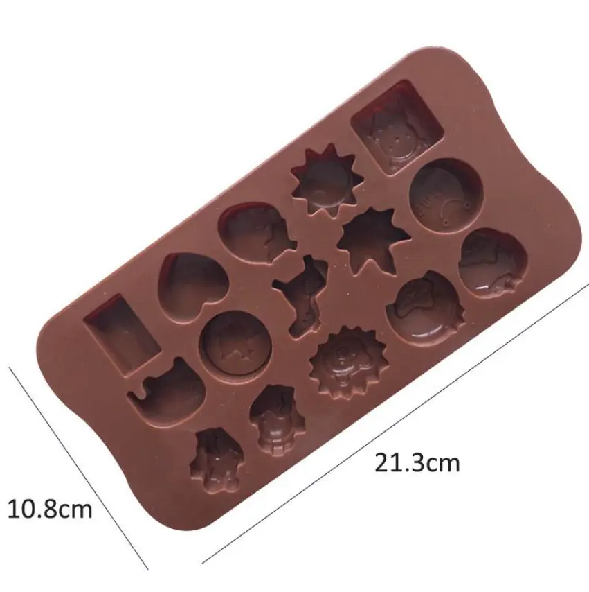 15 Lion Elephant sun girl theme Chocolate silicone Mould
