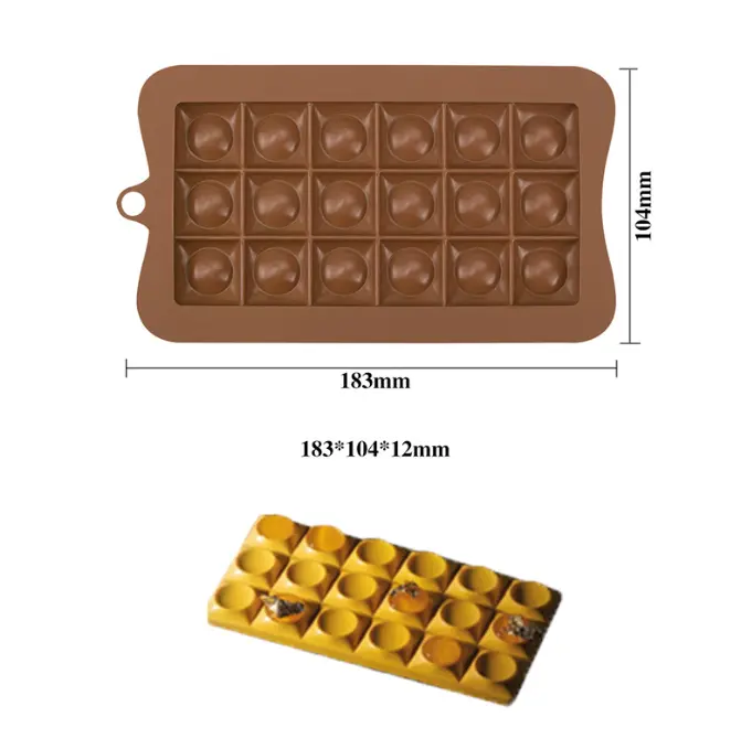 Round dot Chocolate bar silicone Mould