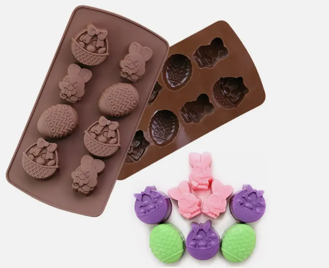 Easter theme Bunny eggs Chocolate silicone Mould