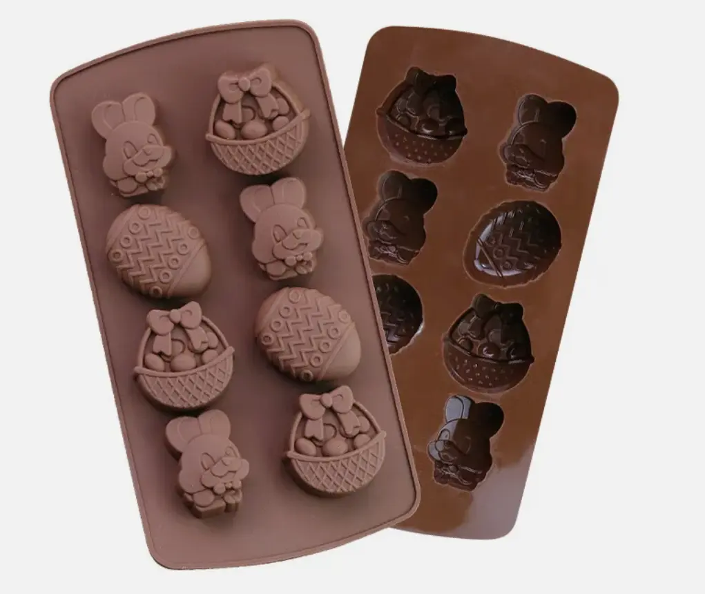 Easter theme Bunny eggs Chocolate silicone Mould