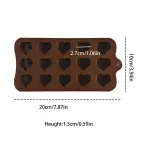 Circled heart Chocolate silicone Mould