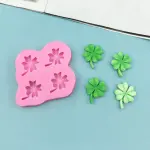 4 cavity Leaf Shape silicone fondant Mould