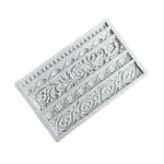 Vintage Lace Border Fondant Silicone boarder Mould,5 Cavity