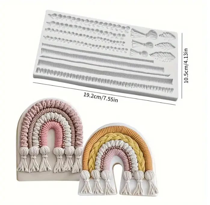 Tassel String twist rope silicone Mould