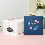1pcs Blue white floral cake box