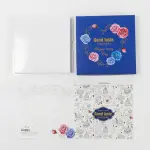 1pcs Blue white floral cake box