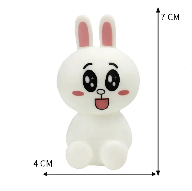1 Pieces white sitting Teddy Bunny Cake Topper Toy