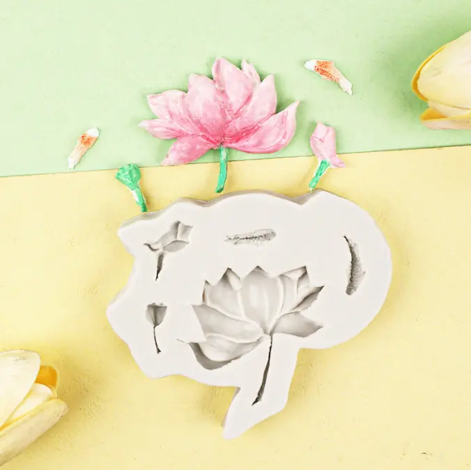 Lotus flower silicone mould