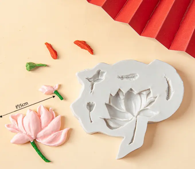 Lotus flower silicone mould