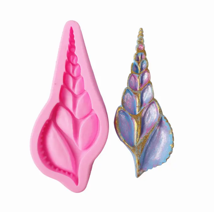 1 pcs Conch sea horse silicone mould