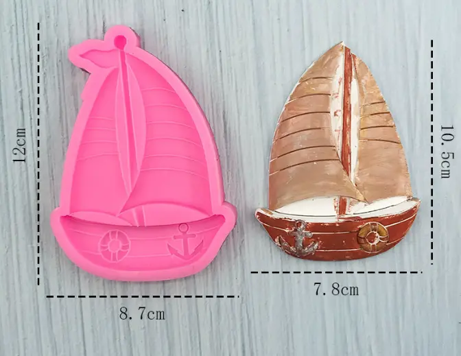 Ship sailing silicone mould