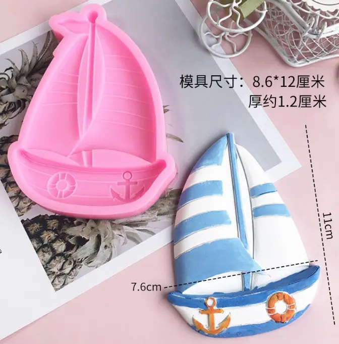 Ship sailing silicone mould
