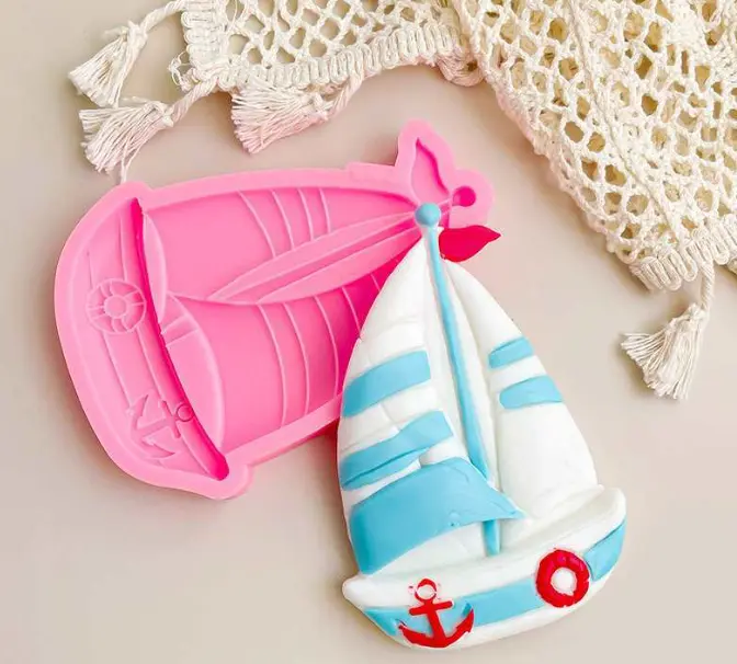 Ship sailing silicone mould