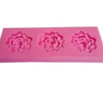 3 cavity 3d flower silicone mould