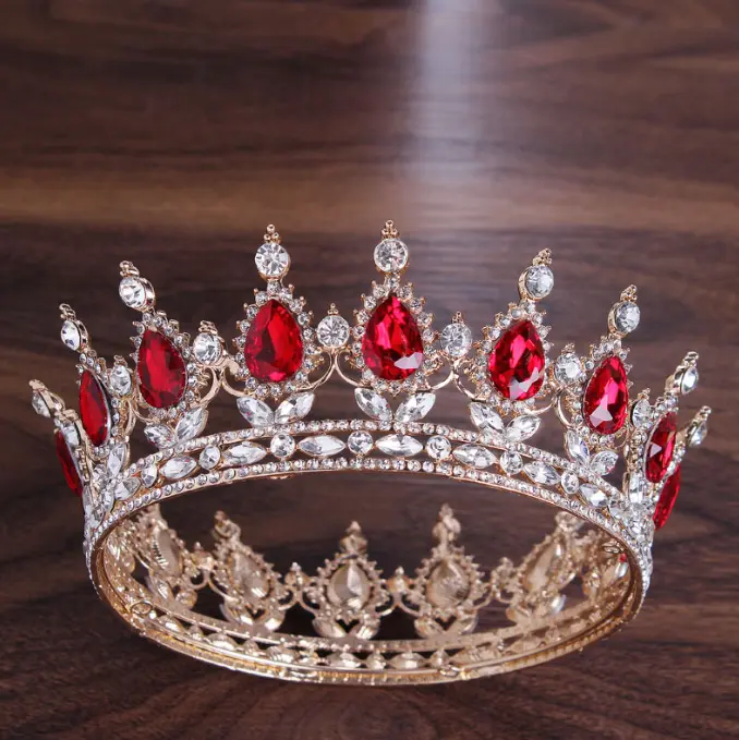 Crystal Rhinestone cake Crown topper for cake decoration