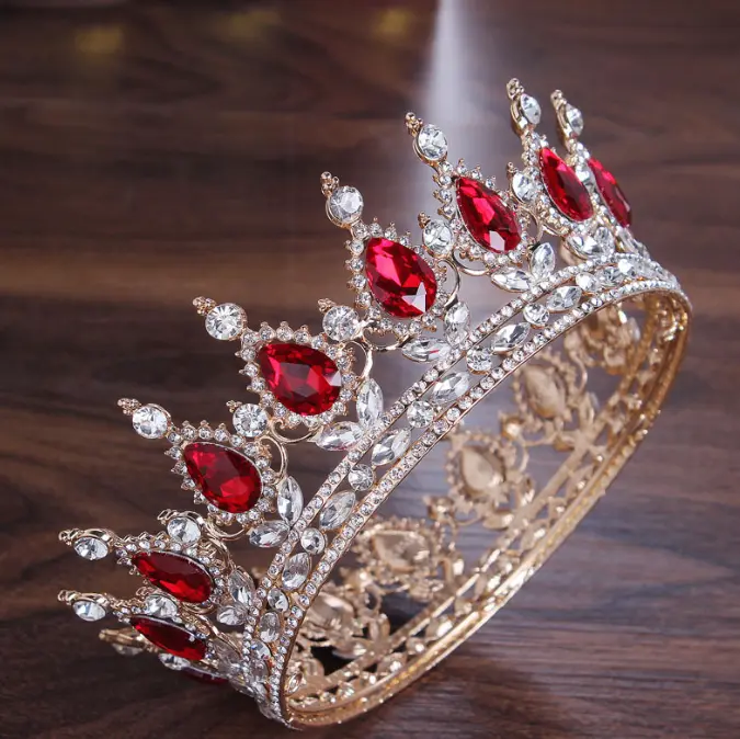 Crystal Rhinestone cake Crown topper for cake decoration