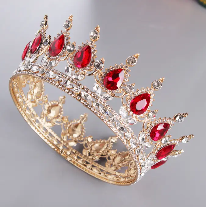 Crystal Rhinestone cake Crown topper for cake decoration