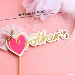 mother with net flower bow cake topper