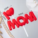 I love mom cake toy topper