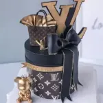 1 pcs louis vuitton bag cake toy topper