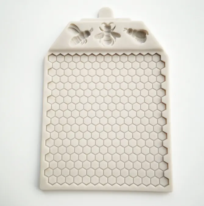 Honey bee Honey comb Texture silicone mould