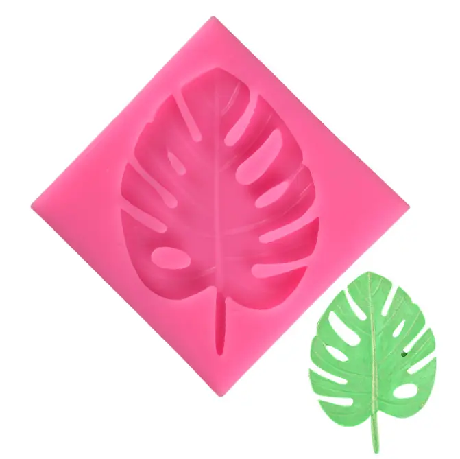 Tropical palm leaf silicone Mould