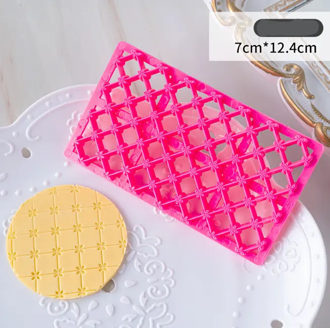Small flower quilted fondant impression stamps Quilt Embosser fondant tools