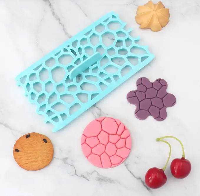 Pebble quilted fondant impression stamps Quilt Embosser fondant tools
