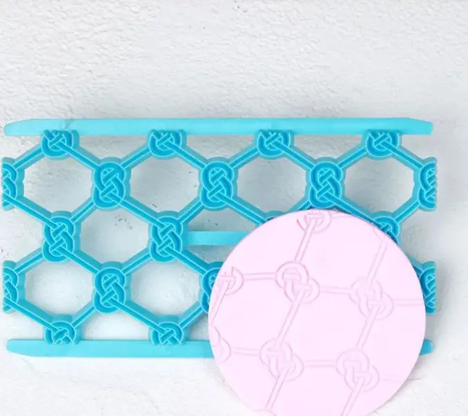 Knot fondant impression stamps Embosser fondant tools