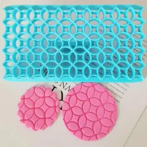circle Flower fondant impression stamps Embosser fondant tools