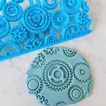 Gear tool fondant impression stamps Embosser fondant tools