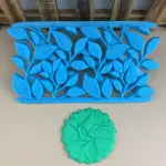 detailed leaf fondant impression stamps Quilt Embosser fondant tools