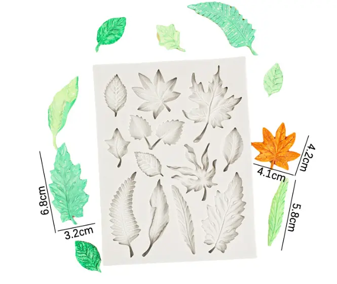 Multi cavity leaf silicone mould