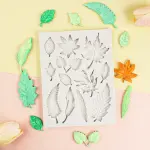 Multi cavity leaf silicone mould