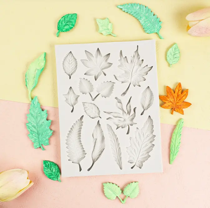 Multi cavity leaf silicone mould