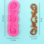 Tiara classic boarder silicone Mould
