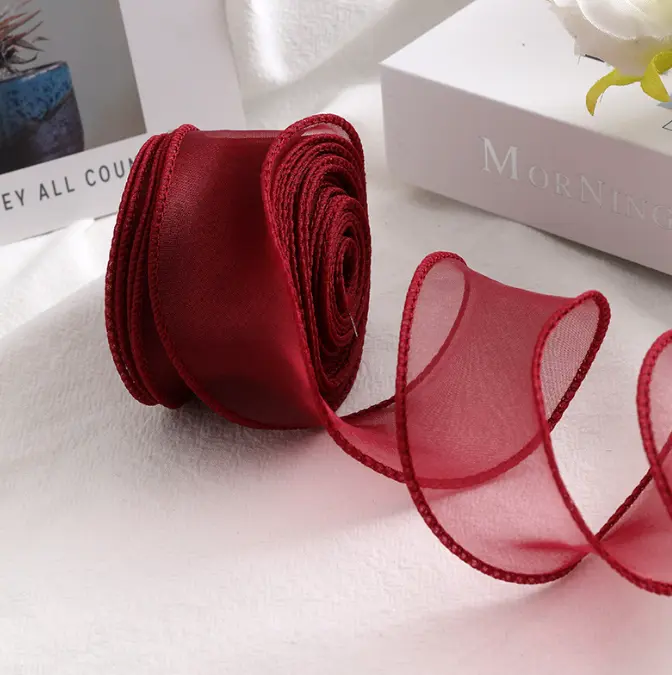 5.5 meter maroon muti purpose ribbon
