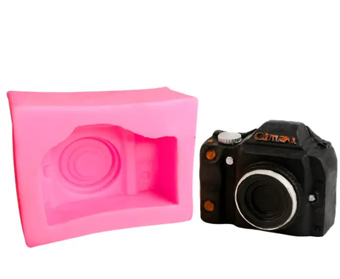 3D Camera deep silicone mould multipurpose use for chocolates ,fondant ,soaps,candles etc