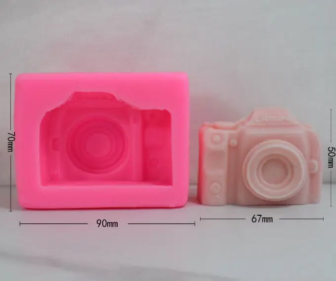 3D Camera deep silicone mould multipurpose use for chocolates ,fondant ,soaps,candles etc