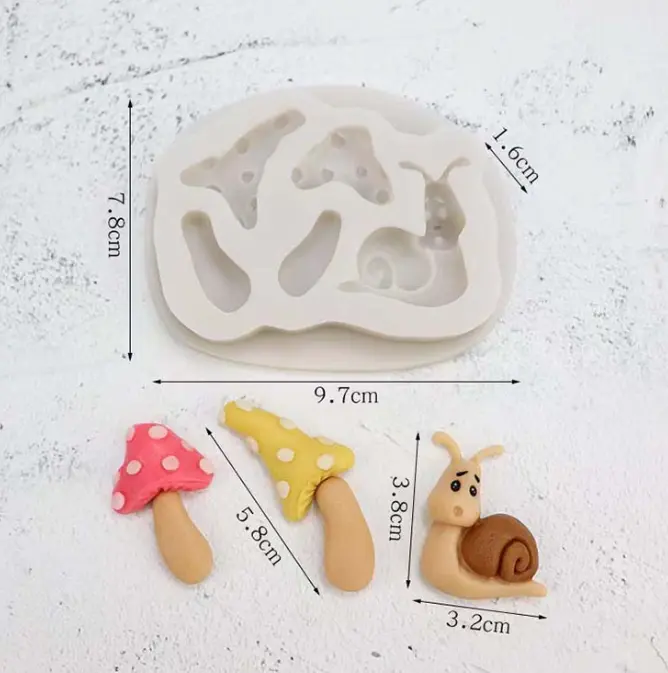 Snail mushroom Silicone Mould